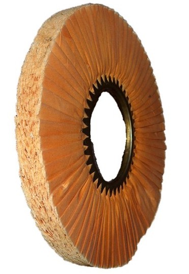 Pleated Buffing Wheel, buffing wheels, polishing wheels, metal finishing, polishing compounds, buffing compounds, metal polishing, buffing wheels made in the USA